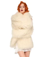 Norma Kamali Faux Fur Coat - Image 3