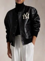 Polo Ralph Lauren Yankees Leather Jacket - Image 2