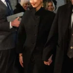 Rama Duwaji Black Wool Coat