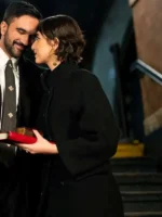 Rama Duwaji Black Wool Coat - Image 2