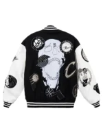 Revenge Skull Varsity Jacket Black