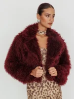 Selfie-Leslie-Fur-Jacket-Burgundy
