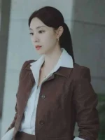 Nice to Not Meet You Seo Ji-hye Brown Cotton Jacket