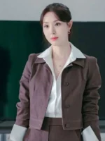 Nice to Not Meet You Seo Ji-hye Brown Cotton Jacket