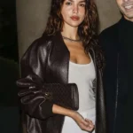 Singer Eiza Gonzalez Bomber Leather Jacket