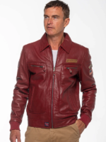 Steve-McQueen-Virgil-Dark-Red-Leather-Jacket
