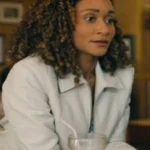 Sydney Shandon Sullivan’s Crossing White Leather Jacket