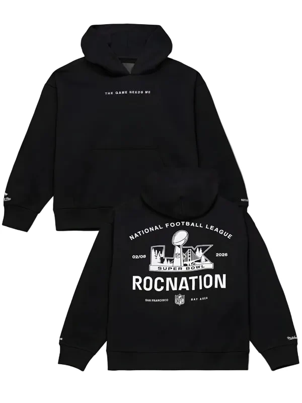 Super-Bowl-LX-Roc-Nation-x-Paper-Planes-x-NFL-Black-Hoodie