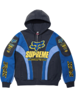 Supreme-Fox-Racing-Zip-Up-Hooded-Sweatshirt-Blue