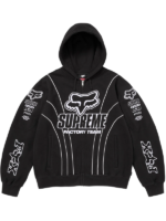 Supreme-X-Fox-Racing-Zip-Up-Hooded-Sweatshirt-Black