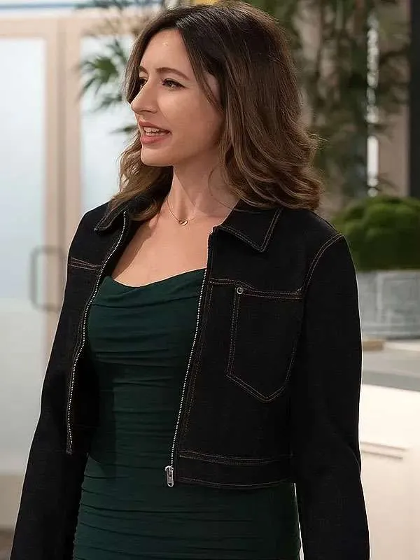 TV-Series-Beyond-the-Gates-Jen-Jacob-Black-Denim-Jacket Beyond the Gates Jen Jacob Black Denim Jacket