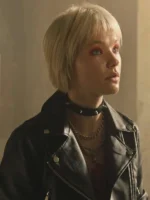 Emma Stratmann The Rookie Black Leather Jacket