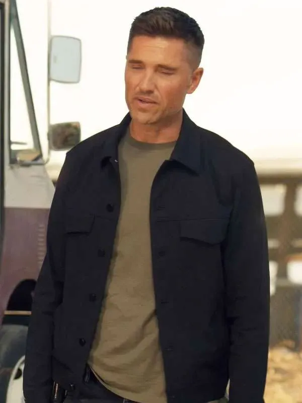 The-Rookie-2026-Tim-Bradford-Black-Wool-Jacket Tim Bradford The Rookie S08 Black Jacket