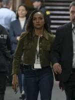 Nyla Harper The Rookie Green Suede Leather Jacket