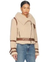 Bailey Moto Jacket In Camel Tularosa - Image 3