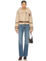 Bailey Moto Jacket In Camel Tularosa