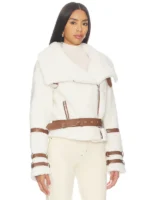 Tularosa Bailey Moto Jacket In Vanilla Bean - Image 5