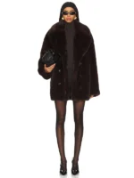 Wainscott Faux Fur Jacket In Brown Lovers And Friends - Image 4