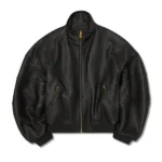 WILLY CHAVARRIA Black Ruff Rider Leather Jacket