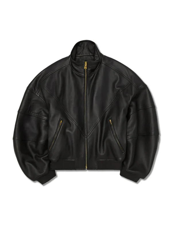 WILLY CHAVARRIA Black Ruff Rider Leather Jacket