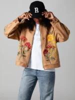 Ryoko Rain Monarch Clay Suede Work Jacket - Image 3