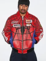 supreme-vanson-leather-spiderman-jacket