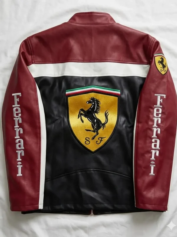 Vintage-90s-Ferrari-F1-Racing-Leather-Jacket-Handmade